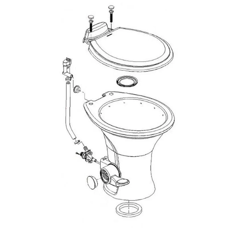 TOILET 320 NO SPR/BONE